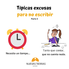 Necesito Un Tiempo Antes De Empezar A Escribir Para Organizarme E Inspirarme Tengo Tantas Ideas Pero No Se Como Empezar Ya Es Suficiente Excusas Lite