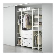 Elvarli 3 Sections White Width 65 Height 85 Find It Here Ikea Closet System Free Standing Closet Closet Storage