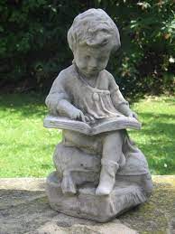 If you have a nice garden, there is a chance of making it even nicer. Boy Reading Garden Ornament Garden Ornaments Reading Garden Garden Statues