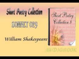 William shakespeare was a poet, dramatist, and actor. Sonnet 029 William Shakespeare Audiobook Short Poetry Youtube