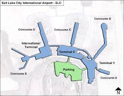 Salt Lake City Slc Airport Terminal Map