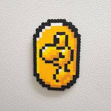Mario Perler Yoshi Piece De Dragon Super Mario World 8 Etsy Perler Bead Art Bead Art Pixel Art