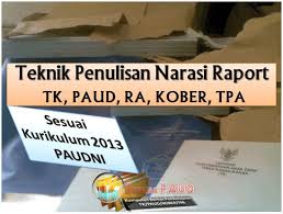 Contoh narasi dan deskripsi pengisian rapor paud ada 6 perkembangan yang ditulis dalam narasi rapor yaitu perkembangan nilai agama dan moral. Pin Di Sekolah