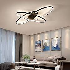 Suchen sie eine dimmbare deckenleuchte? Gbly Led Dimmbar Deckenleuchte Modern Schwarz Wohnzimmerlampe Warmweiss Techstudio Ch