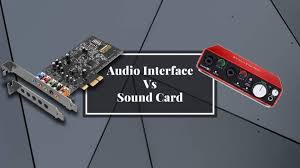 Now, depending on your setup, connect the cables to the back of the sound card (and the rest of your computer's cables, as well). Audio Interface Vs Sound Card What Are The Differences The Home Recordings