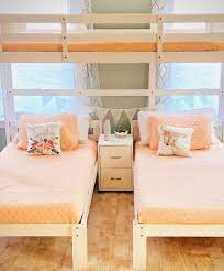 Bunk beds are a lot of fun, and they offer convenient space solutions for families with kids who need to share a bedroom. Audrey Triple Bunk Bed Custom Kids Furniture