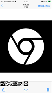 Download black, chrome, google icon in.png format. Chrome App Icon Schwarz Black Ios Black App App Icon Icon Design