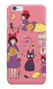 Doodle Kiki Delivery Service For Iphone 6 6s 6 Plus 6s Plus Hard Case Cover Studio Ghibli Kiki S Delivery Service Anime Merchandise
