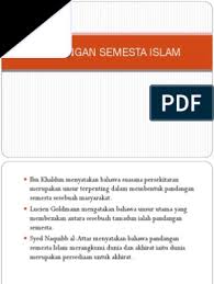 Konsep tian merupakan pemujaan nenek moyang dan tian. Pandangan Semesta Islam