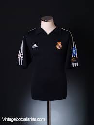 In the new year real madrid switched to their… 2001 02 Real Madrid Centenary Champions League Away Shirt M For Sale