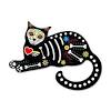 Day of the dead cat art print by sarah ogren. 1