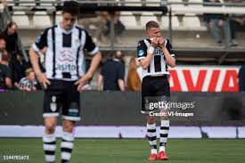 Adrian Dalmau of Heracles Almelo during the Dutch Eredivisie play off...  News Photo