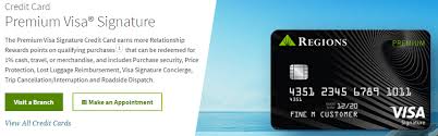 Check spelling or type a new query. Regions Bank Premium Visa Signature Card 300 Bonus 3x Points Back