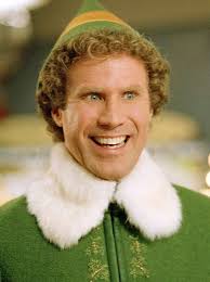 Will Ferrell dressed up as Buddy the Elf at the LA Kings game.
