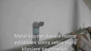 Perdenin camdan uzaklığını belirlemek için perdenin toplandığındaki kalınlığını dikkate alın. Zebra Stor Perde Duvara Montaj Vidyosu Youtube