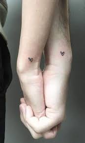 Tiny Simple Hearttattoo Matchingtattoos Coupletattoos Wristtattoo Tattoos For Lovers Simple Heart Tattoos Matching Couple Tattoos
