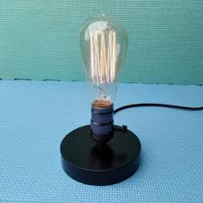 Gremle led adjustable modern desk lamp in black $ 190.00. Industrial 4 7 W Mini Desk Lamp In Open Bulb Style Black Beautifulhalo Com