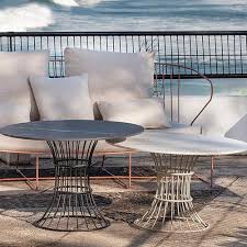 Round coffee table wire base. Contemporary Coffee Table Bolonia Isi Contract Porcelain Metal Base Round