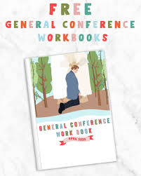 Great for mission prep, classroom, . General Conference Workbook For Kids April 2020 Ministering Simply