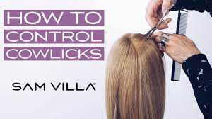 How To Control A Cowlick Blowdry And Texturizing Tips Youtube