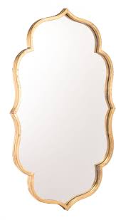 Fluid Scalloped Edges In Glamorous Gold Make This Mirror A Beautiful And Formal Accent For Your Home Perfec Home Decor Mirrors Gold Framed Mirror Gold Mirror