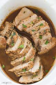Pork Tenderloin In Crock Pot Sliced Tenderloin Recipes Balsamic Glaze Recipes Crockpot Recipes Beef