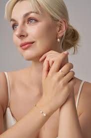 Dainty 2 Round Real Freshwater Pearl Bracelet,minimalist Pearl  Bracelet,wedding Jewelry,dainty Pearl Bracelet With Diamond,valentine's  Gift