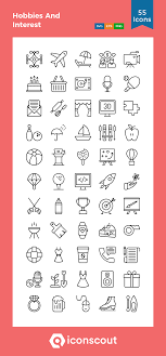 Download Hobbies And Interest Icon Pack Available In Svg Png Eps Ai Icon Fonts Line Icon Icon Pack Hobbies And Interests