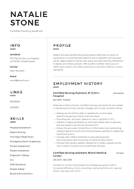 Certified Nursing Assistant Resume Writing Guide 12 Templates 2020