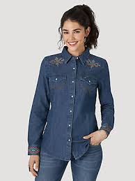 Women Tops Denim Shirts Wrangler Alibaba.com offers 1,929 embroidered long sleeve denim shirt products. women tops denim shirts wrangler