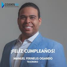 Felicitamos en su cumpleaños a Manuel Fernelis Ogando Guzmán, quien es  miembro del Consejo de Desarrollo Económico y Social de Santo Domingo y  Tesorero de nuestra Junta de Directores. Nuestros mejores deseos. #