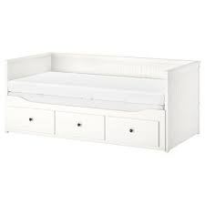 hemnes daybed with 3 drawers 2 mattresses white meistervik firm twin ikea in 2021 hemnes day bed bed frame with storage ikea bed