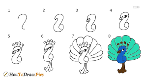 Next will come part 2, in which color will be added with colored pencils until we have a beautiful easy drawing of a peacock with color. How To Draw A Peacock Step By Step Drawing Tutorials