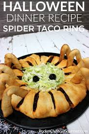 Make it a graveyard smash with these sweet tips and tricks. Fun Halloween Food Idea For Kids Spider Taco Ring Pocket Change Gourmet