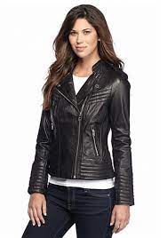 Michael Michael Kors Leather Asymmetrical Zip Moto Jacket Belk Everyday Free Shipping Leather Jackets Women Jackets Leather Coat Jacket