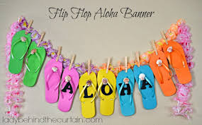 Get the best deals on luau/beach party table decoration party decorations. Flip Flop Aloha Banner