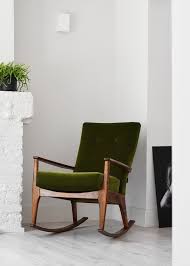 Retro Vintage Parker Knoll Rocking Chair In Green Velvet From Florrie Bill Florrie Bill Comfy Rocking Chair Retro Chair Rocking Chair