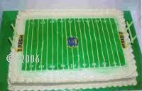 Field made out of green colored buttercream. Football Field Cake Pictures And Instructions