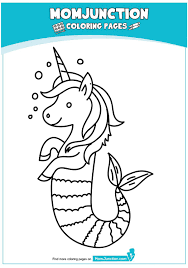 Mermaid Unicorn Coloring Page Youngandtae Com Unicorn Coloring Pages Mermaid Coloring Pages Coloring Pages