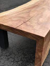 This Impressive 3 Thick Redwood Table Is Certainly One Of A Kind Constructed From A Curly Flame Grai Live Edge Furniture Redwood Slabs Redwood Furniture Plans