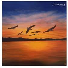 Tableau Peinture A L Huile Coucher De Soleil Sur Les Etangs De Bages Tableau Peinture Peinture Toile Peinture