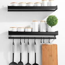 Stainless steel paint kitchen rack ukzn moodle 2018. Black Kitchen Rack Wall Mounted Tool Holder Pot Rack Free Punching Household Kitchen Storage Rack Spice Rack Lu5152 Wall Mounted Kitchen Racks Aliexpress