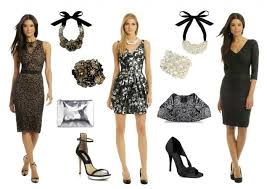 Black And White Attire Semi Formal Knee Length Dresses One In Black And One With A Dark Floral Pattern And A Grey And W Cocktail Attire For Women Semi Formal Outfits For Women Cocktail Attire