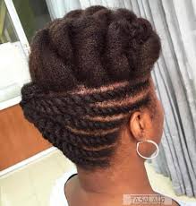You must love the flow in this easy breezy twisted. 50 Cute Updos For Natural Hair