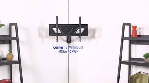 Corner tv mount with shelf. Mount Cr02v Corner Tv Wall Mount By Vivo Youtube