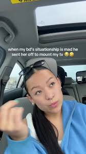 Girl Talking about Boyfriend Mounting Tv