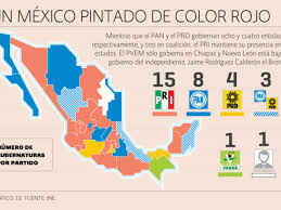 El pri no pudo ganar una sola de las gubernaturas por las que contendía y quedó como fuerza minoritaria en así fue como el pri, el partido en el poder, fue borrado del mapa de méxico. Con Nuevo Mapa Electoral Pri Gobernara Solo 15 Estados El Economista