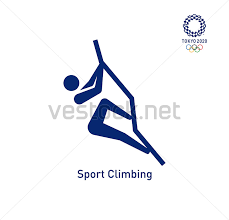 Sport Climbing Pictogram Tokyo 2020 Olympics Pictograms Vector Vestock 2020 Olympics Sport Climbing Tokyo 2020