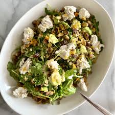 herbed freekeh salad with avocado, pistachios and citrus vinaigrette ...