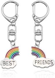 Nameek's is a company that continues to flourish and come up with beautiful bathroom designs for our customers, two best friend keychain with french fries best friend multiple jewelry best friend jewelry jewelry for best friend best friend gifts. Amazon Com Bff Friendship Gifts For 2 Best Friend Keychains Bff Gifts For 2 Matching Heart Best Friends Forever Pendant Key Chain Rings Set Office Products